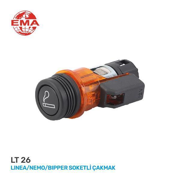 KOMPLE ÇAKMAK SOKETLİ LINEA-NEMO-BIPPER TURUNCU / 3 FİŞLİ - Image 1