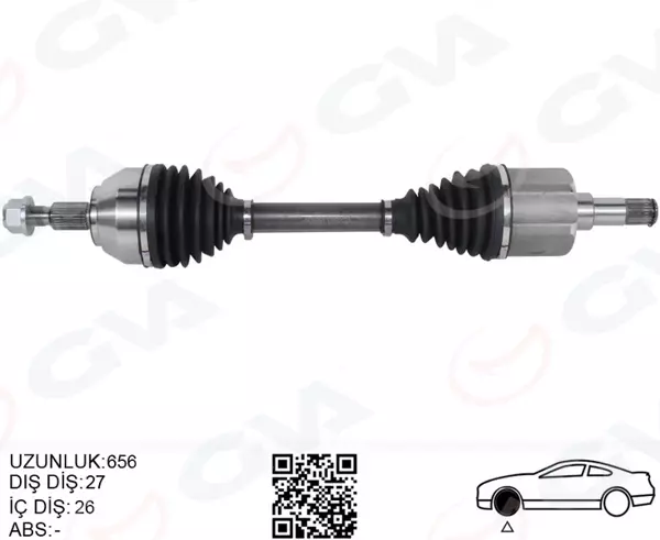 ON AKS KOMPLE SOL KUGA 1 2008-2013 2.0 TDCI 85413B437AC 85413B437AB 1594946 - Image 1