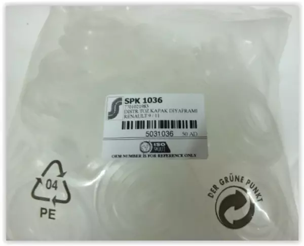 DİSTRİBÜTÖR TOZ KAPAK DİYAFRAMI R9-R11 7701021983 (50 ADET) - Image 1