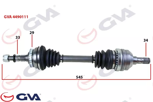 KOMPLE AKS SOL VECTRA B 1.6İ-1.8İ-2.0İ 1995-2003 ABS Lİ 29 DİŞ 595MM 374261 374282 90511447 - Image 1