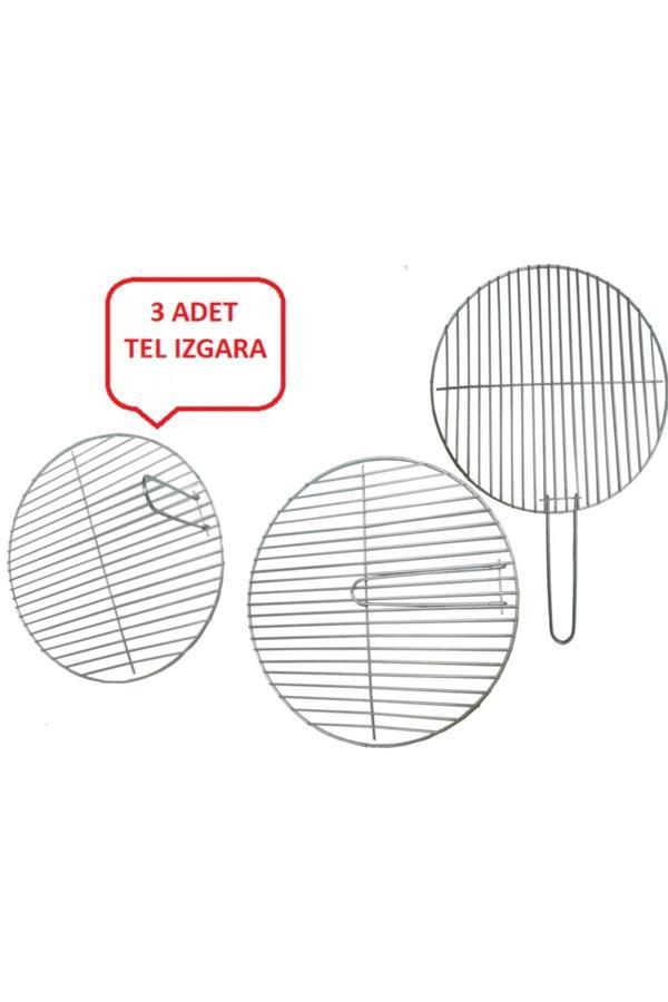 Msy Trend Oval Çember Yuvarlak Mangallık Şebit Izgarası Balık Teli 38X38 Cm Çapında 3 Adet - Image 1