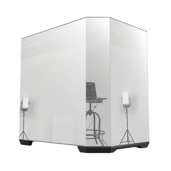 Bitfenix Mirror T10 Black 850W 80+ Bronze PSU 4x120mm ARGB Fan ATX Aynalı Temperli Cam Siyah Gaming (Oyuncu) Kasa - Image 1