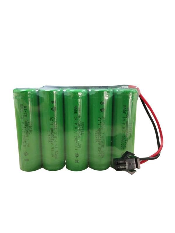 SERTEC 6V 5S1P AA 800 MAH KABLO + SİYAH KONNEKTÖRLÜ OYUNCAK PİLİ - Image 1