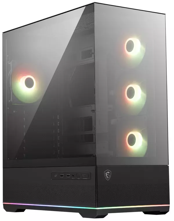 MSI MAG PANO 110R PZ Siyah 4x ARGB Fan USB 3.2 ATX Tower Gaming (Oyuncu) Kasa - Image 1