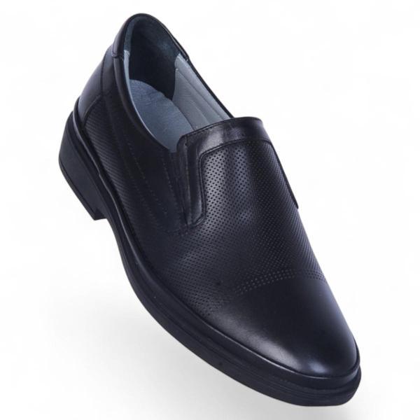 Baloğlu 72 Lz Siyah Kauçuk %100 Deri Erkek Klasik Ayakkabı - Image 1