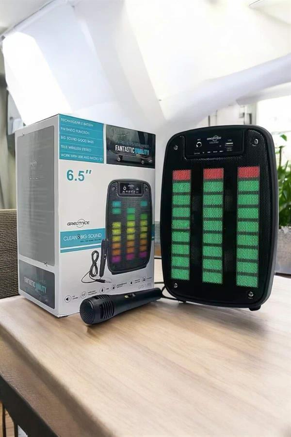 Bluetooth  Hoparlör Mikrofonlu Speaker Taşınabilir Şarjlı - Image 1