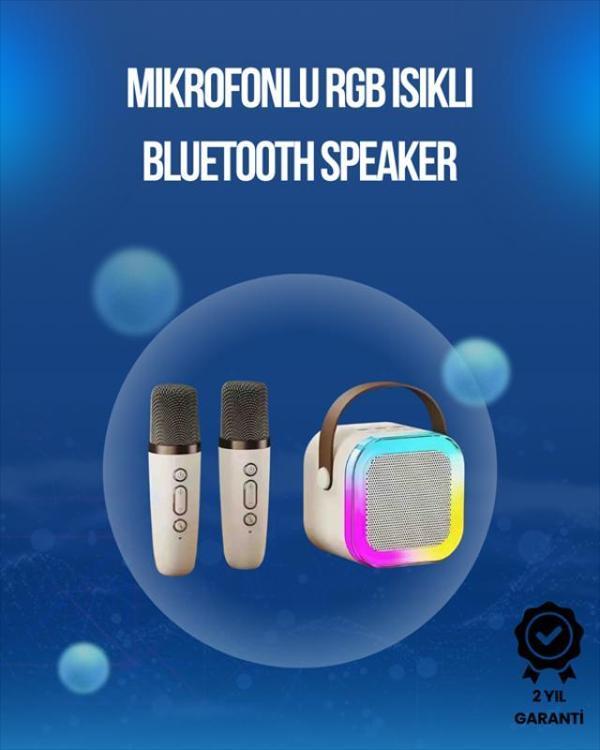 Bluetooth, USB ve AUX Girişli Çok Fonksiyonlu Karaoke Hoparlör - Image 1