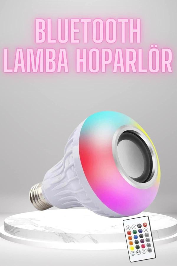 Bluetooth Hoparlör Akıllı Rgb Led Işık Renk Değiştirme Ses Bombası Ampül Görünümlü - Image 1