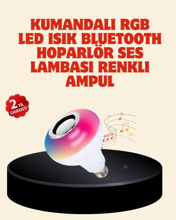 Bluetooth Bağlantılı RGB LED Ampul – Şık ve Fonksiyonel - Image 1