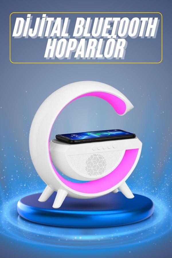Yeni Nesil Bluetooth Hoparlör Speaker 5.0 Taşınabilir G Şeklinde Powerbankli - Image 1