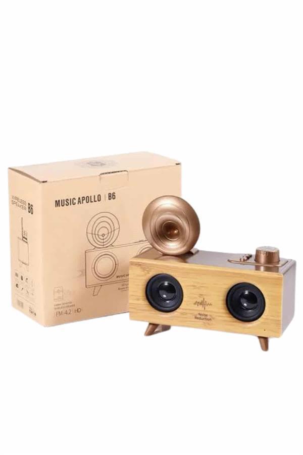 Gramafon Radyo Bluetooth Hoparlör Nostaljik Radyo FM Radyo - Image 1