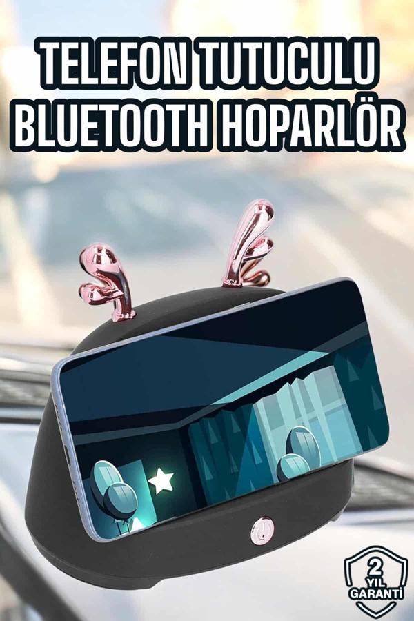 Bluetooth Hoparlör Telefon Tutuculu Akıllı Hoparlör Uzun Pil Ömrü - Image 1