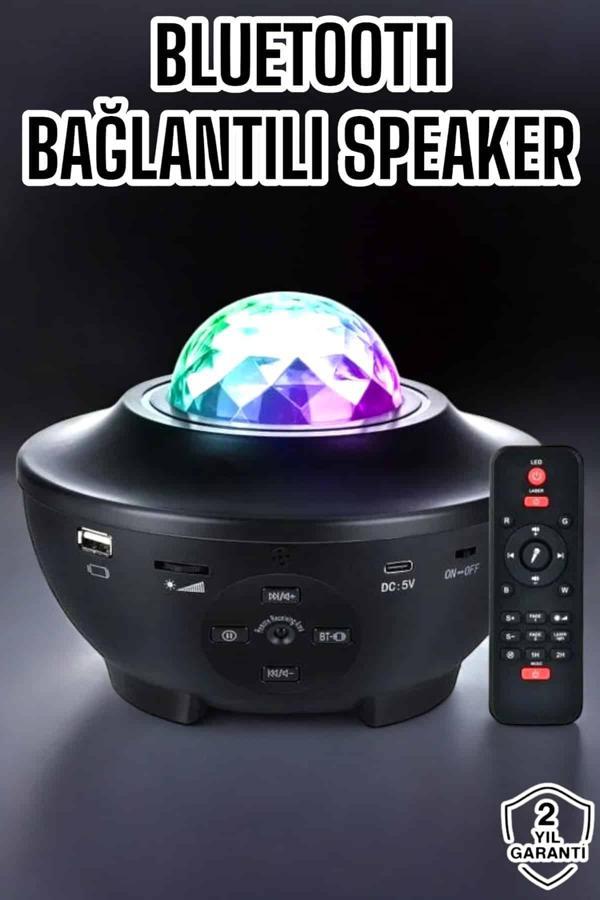 Yıldızlı gökyüzü Projektörü Uzaktan kumandalı Çocuklara Özel Şarjlı - Image 1