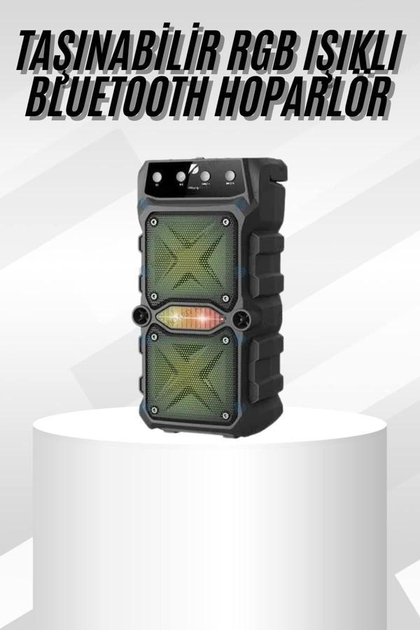 Çift Çıkışlı Güçlü Bataryalı Kablosuz Yüksek Ses Kaliteli Bluetooth Hoparlör - Image 1