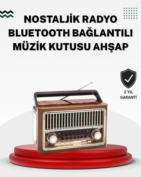 Ahşap Görünümlü Masaüstü Bluetooth Cihaz - Image 1