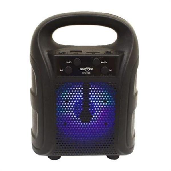 Tutmalı Mini Hoparlör Işıklı Taşınabilir Bluetooth Wireless Radyolu Sd Kart ve USB Girişli Hoparlör - Image 1