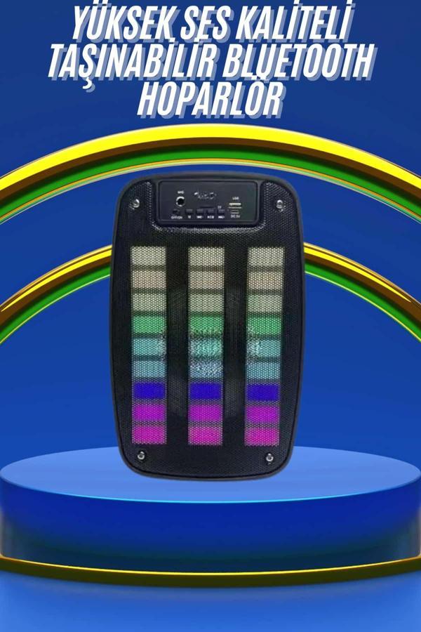 Kablosuz Hoparlör İOS ve Android Uyumlu Şarjlı SD Kart Girişli Bluetooth Hoparlör - Image 1