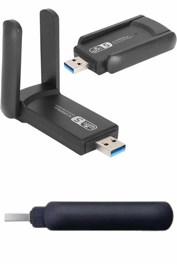 Wifi Alıcı Dual Band Usb 3.0 Adaptör Kablosuz Windows 7/8/10/11 - Image 1
