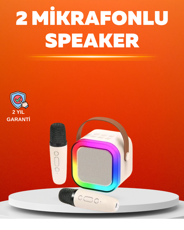 Ses Efektli Mikrofonlu Kablosuz Karaoke Sistemi - Image 1