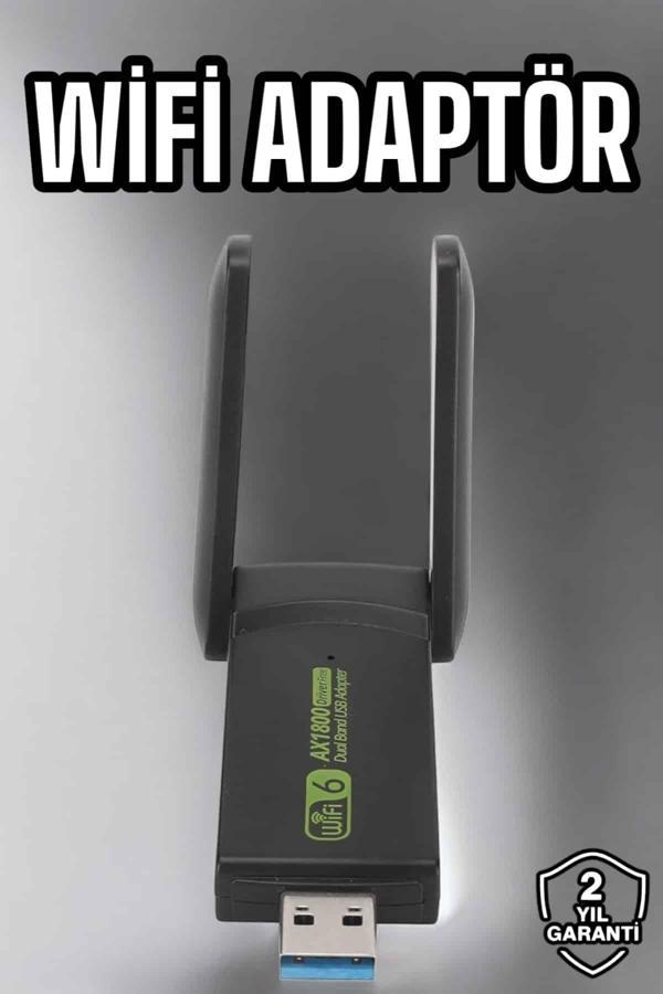 Wifi Adaptör Çift Bantlı Kablosuz Wifi Adaptörü - Image 1