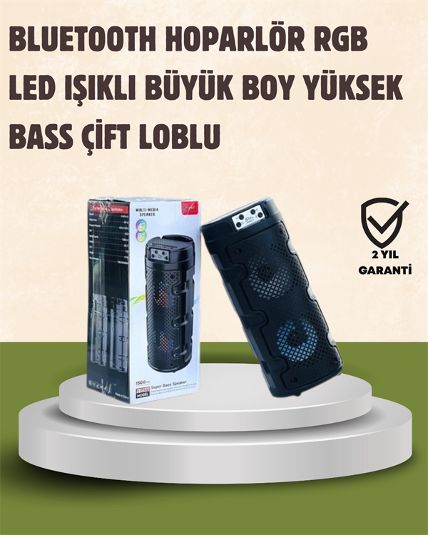Kompakt Tasarım, Yüksek Ses Performansı – Çoklu Giriş Seçenekli Kablosuz Hoparlör (Bluetooth, USB, SD Kart, AUX) - Image 1