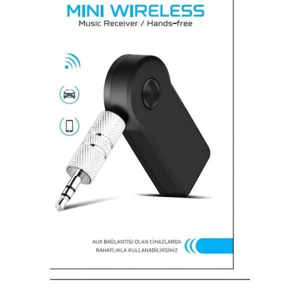 Araç İçi Kablosuz Müzik Aktarma ve Telefon Görüşme Aparatı AUX Mini Wireless - Image 1