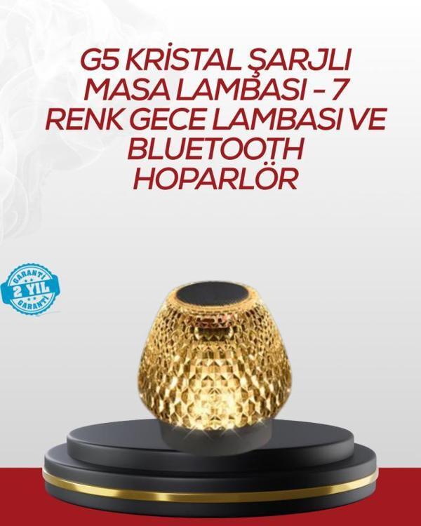 Dokunmatik Işıklı Kablosuz Bluetooth Hoparlör 5W - Image 1