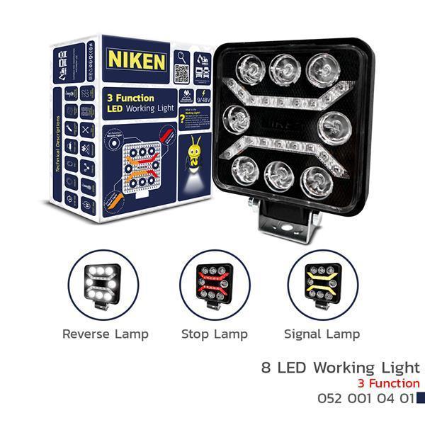 ÇALIŞMA LAMBASI PRO 8 LED 3 FONKSIYON KARE - Image 1