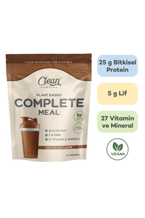 Clean Powders Bitkisel Öğün Tozu (Plant Based Complete Meal) 600 Gr - Çikolata - Image 1