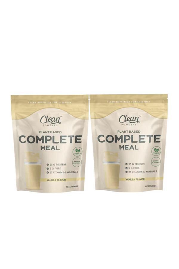 Clean Powders Bitkisel Öğün Tozu (Plant Based Complete Meal) 600 Gr - Vanilya 2 Adet - Image 1