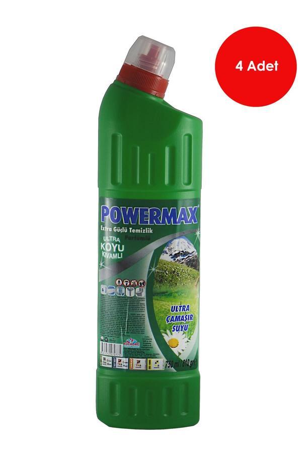 4 Adet Powermax Ultra Yoğun Çamaşır Suyu 750 ml-PWRMX007 - Image 1