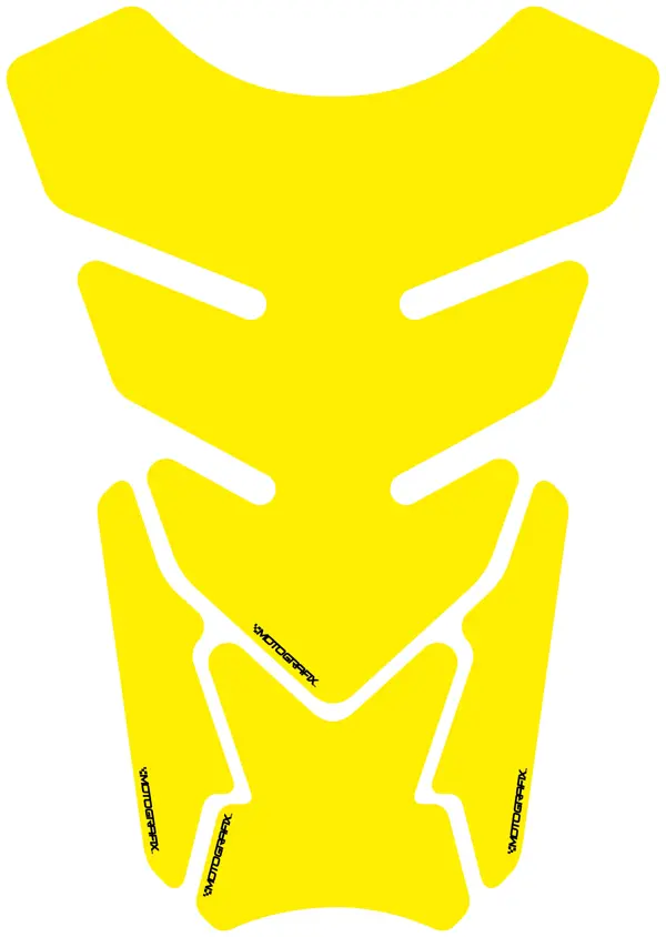 Motografix Plain Quadrapad Yellow Tankpad  - Image 1
