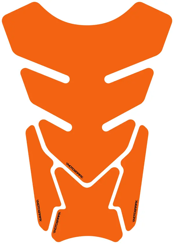 Motografix Plain Quadrapad Orange Tankpad  - Image 1