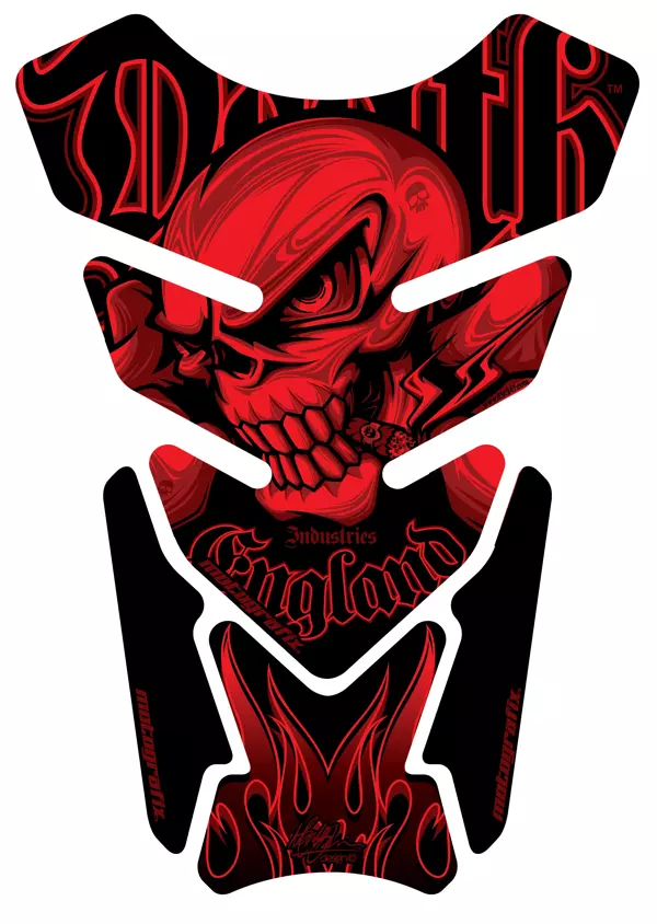 Motografix Death Industries Tankpad Red - Image 1