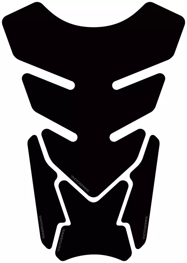 Motografix Plain Quadrapad Black Tankpad  - Image 1