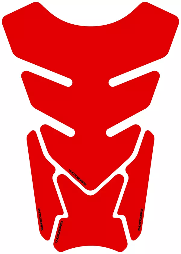Motografix Plain Quadrapad Red Met Tankpad  - Image 1