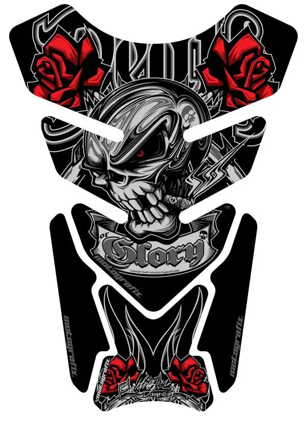 Motografix Death or Glory Tankpad Black / Silver - Image 1