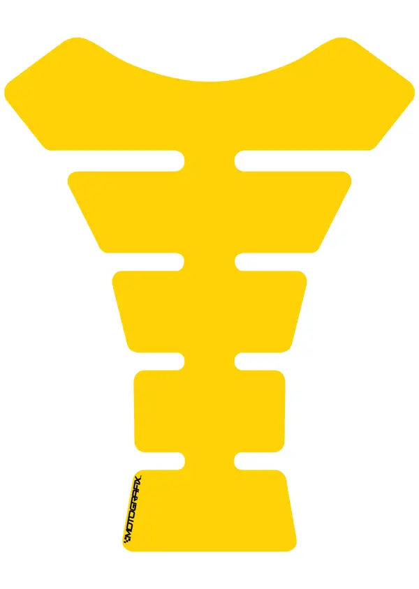 Motografix Plain Spine Yellow Tankpad - Image 1