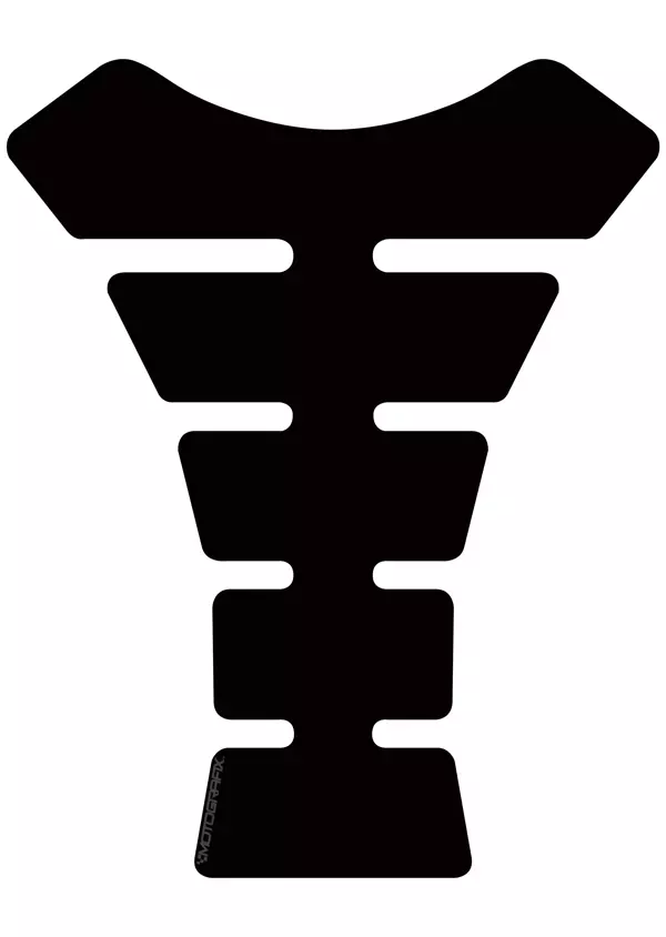 Motografix Plain Spine Black Tankpad  - Image 1