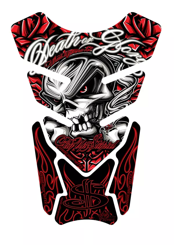 Motografix Death or Glory Tankpad Red - Image 1