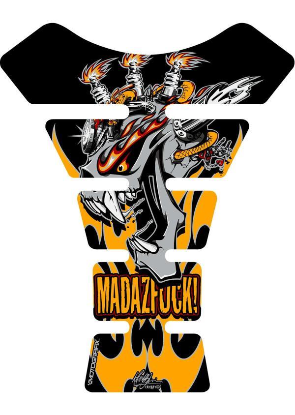 Motografix Street Tankpad Mad as Yellow - Image 1