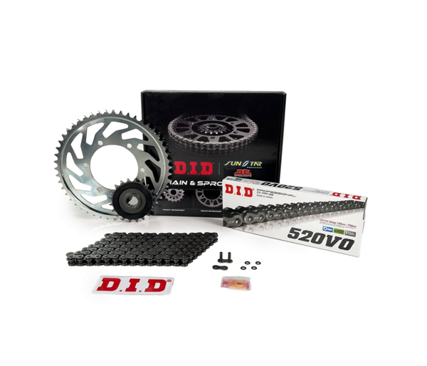 DID ÇELİK ZİNCİR DİŞLİ SETİ BAJAJ DOMINAR 250CC 2020-2023 520V0 14T 45T 120L - Image 1