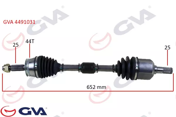 KOMPLE AKS SOL HYUNDAI ELANTRA 1.6L G4ED BENZINLI 16V OTOMATIK VITES 2001-2006 ABS LI 25X25 - ABS 44 DIŞ KOMPLE BOY 654MM 495012D112 495012D113 - Image 1