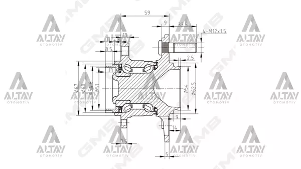 TEKER PORYASI ACCENT 2011 BLUE / RIO 2012 ARKA RULMANLI 52750 0U000 - Image 1