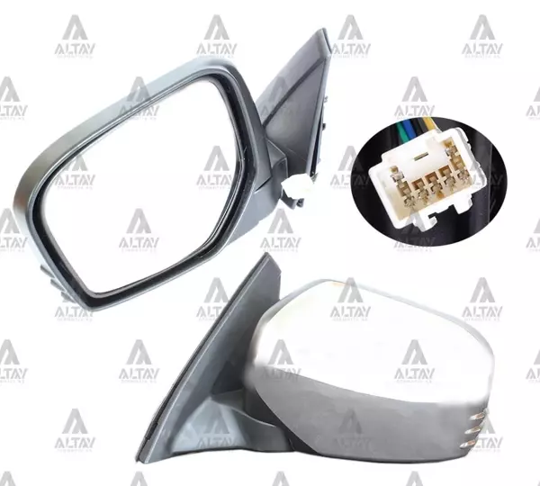 AYNA DIŞ DİKİZ L-200 2006-2014 ELEKTRİKLİ ISITMALI OTOMATİK KATLANIR KROM SOL MN167429T - Image 1