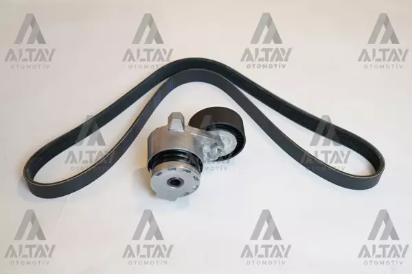 VANTİLATÖR GERGİ SETİ MEGANE / CLIO / KANGOO / FLUENCE / CAPTUR / KADJAR / QASHQAI / MERCEDES C180 / 2008 / 6PK1200 KAYIŞLI 7701476476 - Image 1