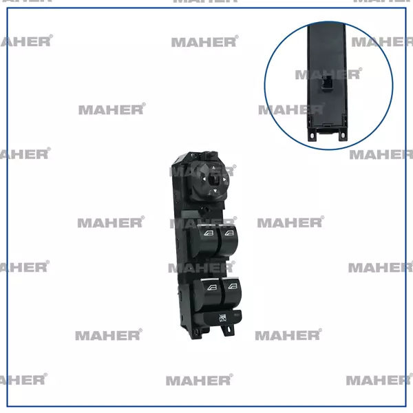 DÜĞME CAM AÇMA MONDEO 2007-2014 / S-MAX / GALAXY SOL (DÖRTLÜ) AYNA AYAR DÜĞMELİ 7S7T14A132BD - Image 1