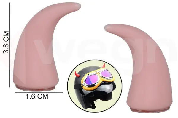 DİREKSİYON VE KASK ÜSTÜNE TAKILAN BOYNUZ APARATI PEMBE AKSESUAR - Image 1