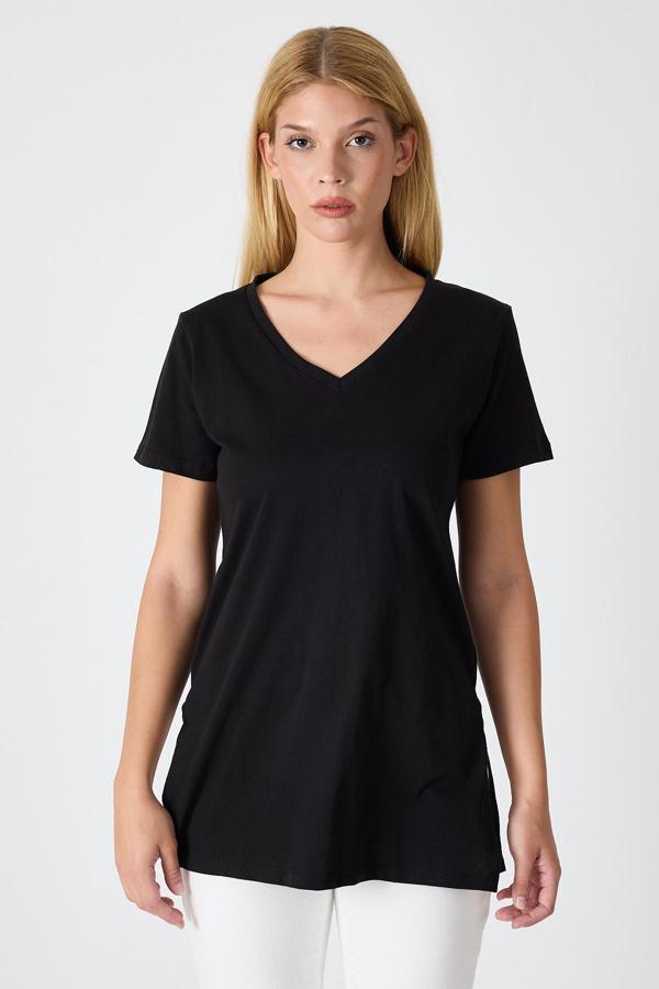 Kadın Uzun V Yaka Tunik 2998 - Image 1