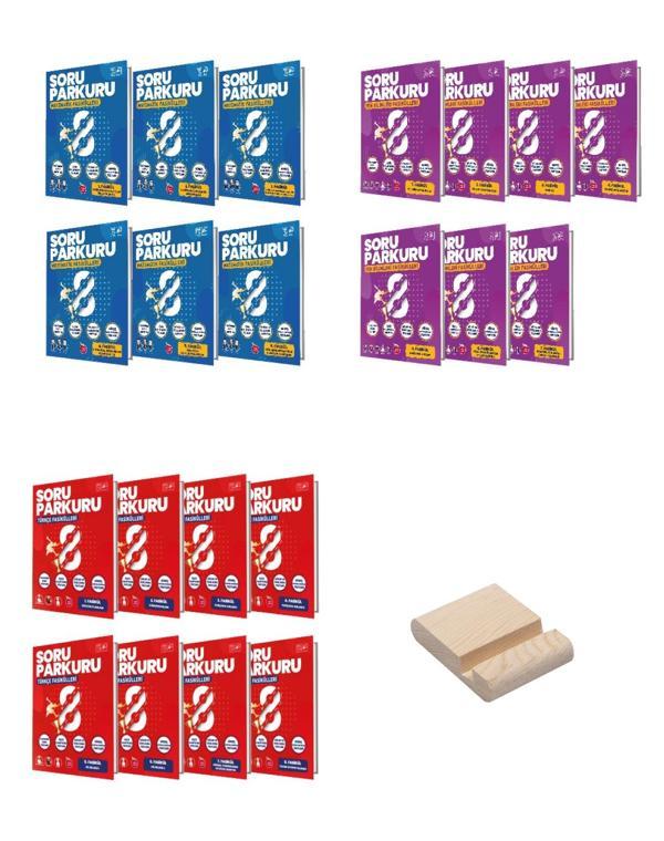 Newton LGS 8. Sınıf Matematik Fen ve Türkçe Fasikül Seti 3lü Set + Telefon Standı - Newton Yayınları - Image 1